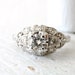Reserved for Andrew, Art Deco Vintage Platinum .46 carat Diamond Engagement Ring