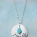 RESERVED Sterling Silver custom Mother's Necklace - We Will All Ways Be Together - Silver Customizable Necklace