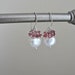 October Birthday: Pink Tourmaline Earrings, Pearl, Cluster, Gemstone, Sterling Silver, Birthstone Jewelry, Presents 0090