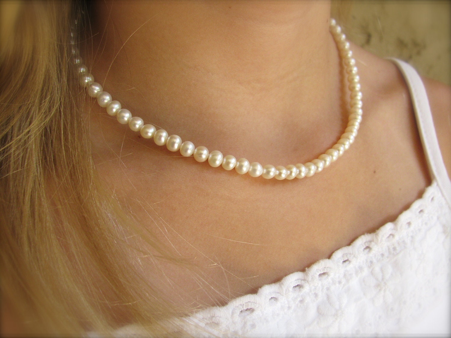 Girls First Pearls Real Freshwater Pearl Necklace 2175