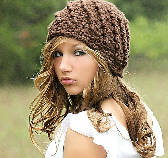 Brown Beanie  Hat Beanies  Chunky Hat for Women Teen Girl  Fall