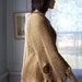 Reconstructed Asymmetric Sweater Tunic Tattered Shabby Cotton Knit Light Coffee Brown One Size Up To 1X