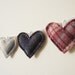 Primitive Heart Garland - Rustic Love Bunting - Country Rustic Wedding Decor