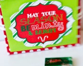 Christmas PRINTABLE Party 'May You Season Be Minty & Bright' Neighbor Gift Tags by Love The Day Il_170x135
