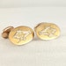 Vintage Masonic Cufflinks - Gold