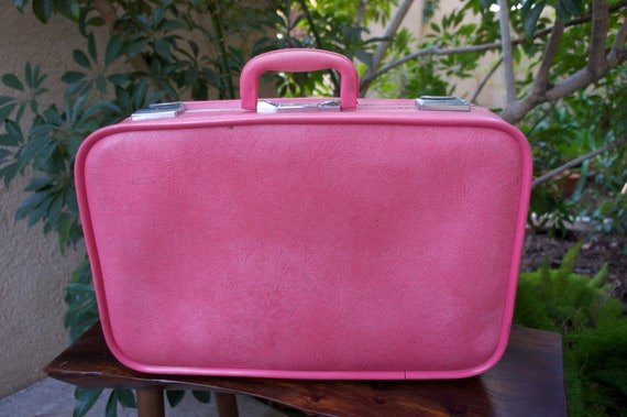 Bright Pink 1950s Suitcase Vintage Pink Skyway Luggage Nice   Il 570xN.387299865 Hrvo 