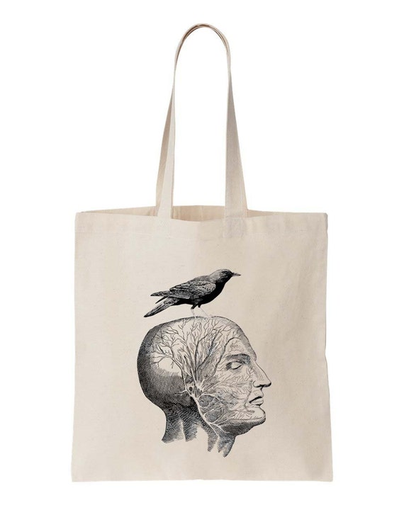 Canvas Tote Bag Anatomy Screen Print