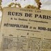 Vintage 1910s Streets of Paris Guide Book - Antique Art Nouveau Travel Ephemera