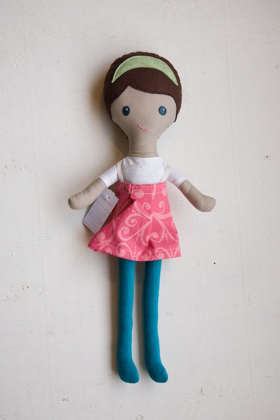 handmade cloth doll / plush doll for little girl
