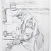 Bird Etching - Hand pulled original print, anthropomorphic animal