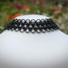 Japanese Lace Reversible Black and Silver Choker Collar- Ready To Ship