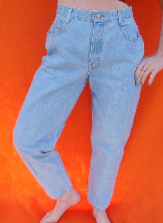 High Waisted Jeans 80's GITANO Peg Leg Womens Denim