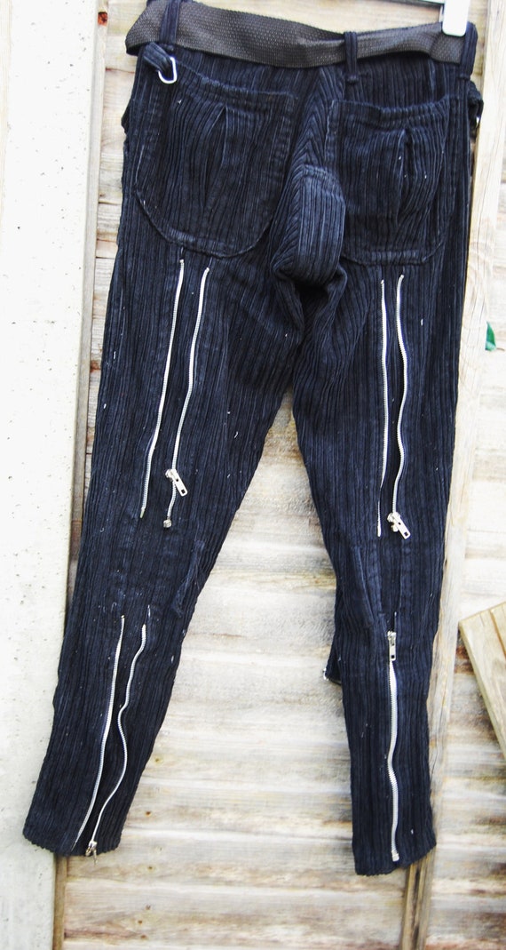 Boy London Bondage Trousers 1970s Vintage Black Pants Punk