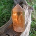 Natural Tangerine Quartz Crystal Point - 12.8g - 40mm - Heals Soul Shock/Trauma & Psychic Attack