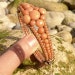 Antique Victorian Coral Bangle Hinged Vintage Bracelet with beads and buttons