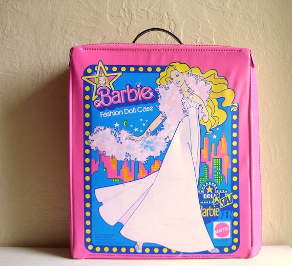 Vintage Barbie Fashion Carrying Case Storage Box for Dolls and