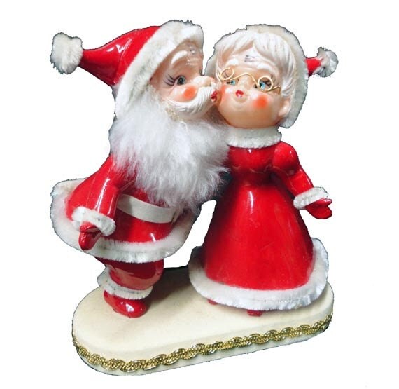 vintage santa claus mrs claus kissing mr and mrs claus vintage santa claus mrs claus kissing mr and mrs claus