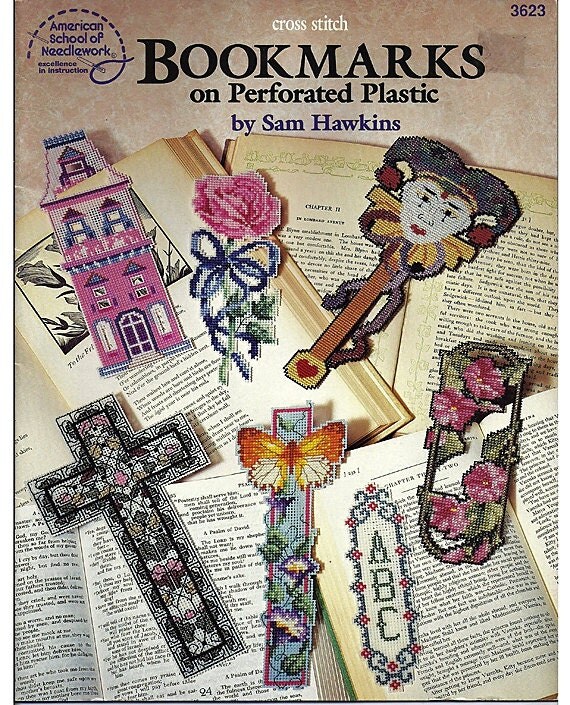 Bookmarks on Perforated Plastic Canvas Pattern American