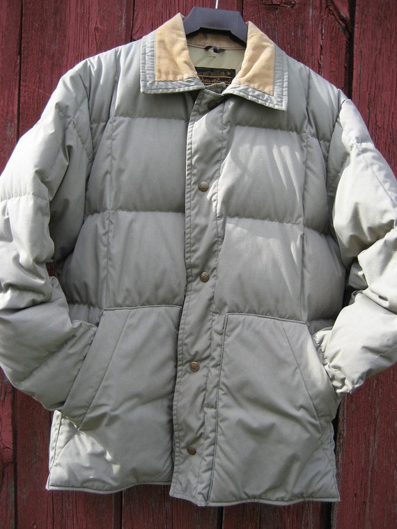 Eddie Bauer Vintage Goose Down Coat/Jacket Men's Medium
