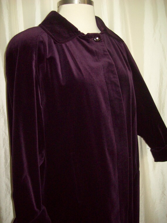 purple velvet frock coat
