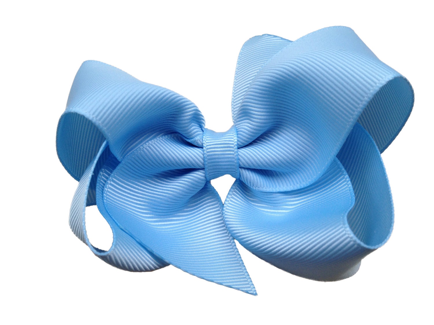 4 inch light blue hair bow light blue bow 4 inch bows