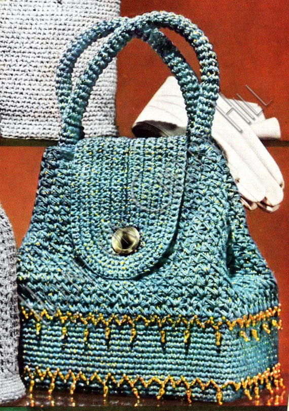 Items similar to Crochet Purse PDF Pattern, INSTANT DOWNLOAD, handbag ...