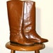 Vintage Brown Leather Riding Boots 5.5 Like New
