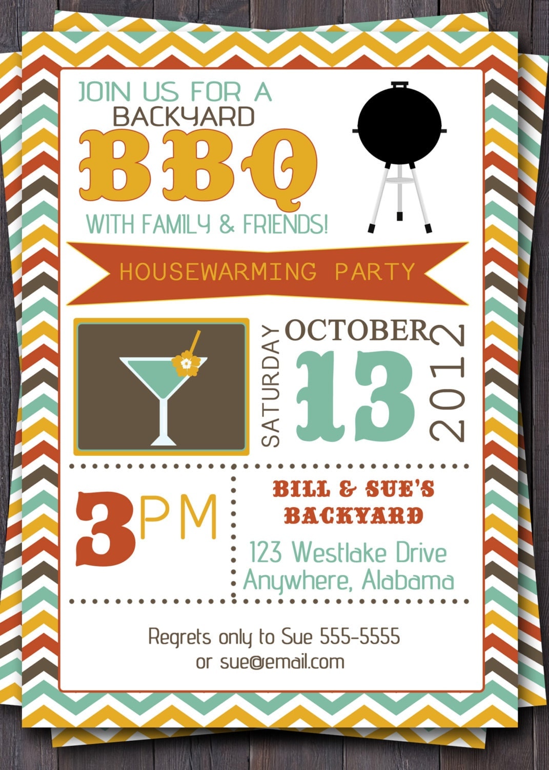 Bbq Party Invitation 1