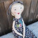 Beatrix: Handmade Rag Doll - Soft Cloth Doll - Heirloom Quality 22 Inch - Recycled and Vintage Textiles
