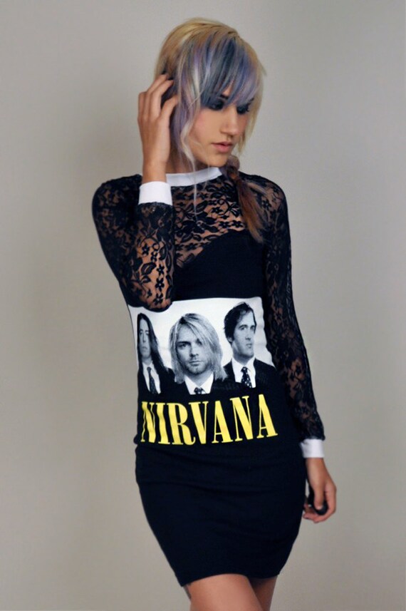 nirvana unplugged tshirt dress