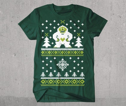 yeti christmas t shirt