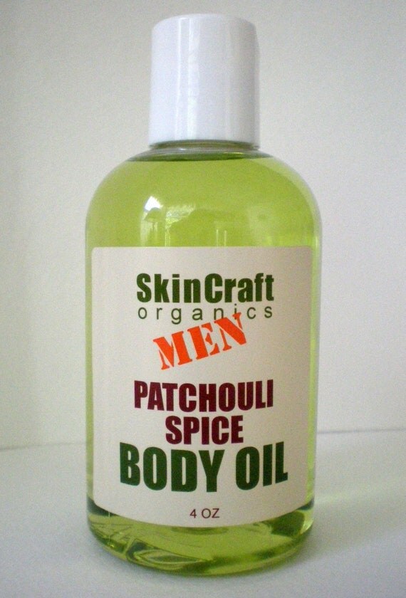 Patchouli Spice Body Oil for Men