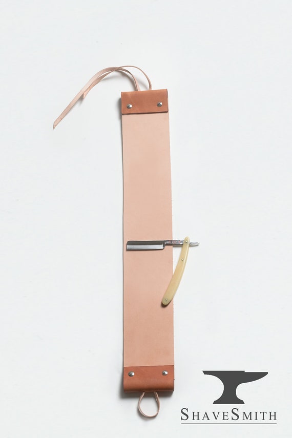 Supersized Razor Strop Kit Leather Hanging Strop and