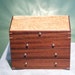 JEWELRY BOX - Mahogany Wood Jewelry Box - Wood Jewelry Organizer - by Dale Hastings - Jewelry Organizer - Earring Holder - Ring Bar