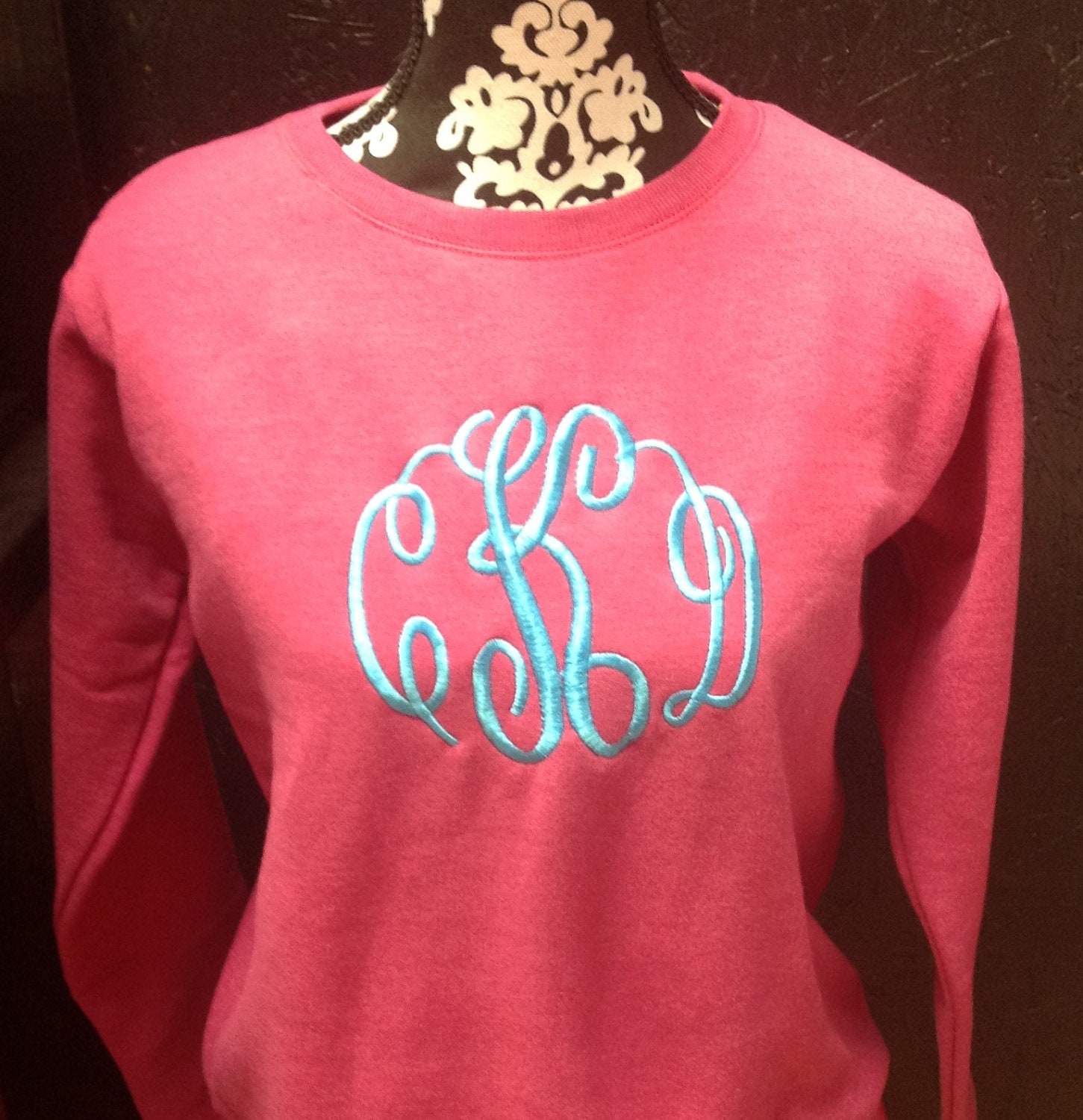 Monogram Sweatshirt by TheCrazyDaisyStore on Etsy