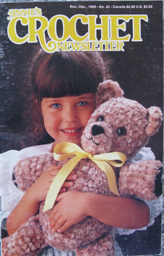 Annies Crochet Newsletter - 42 - Nov - Dec 1989 - Vintage Crochet ...