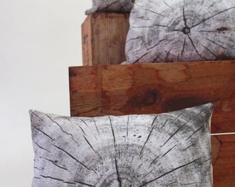Driftwood pillow - made to order - decorative pillow - wood print