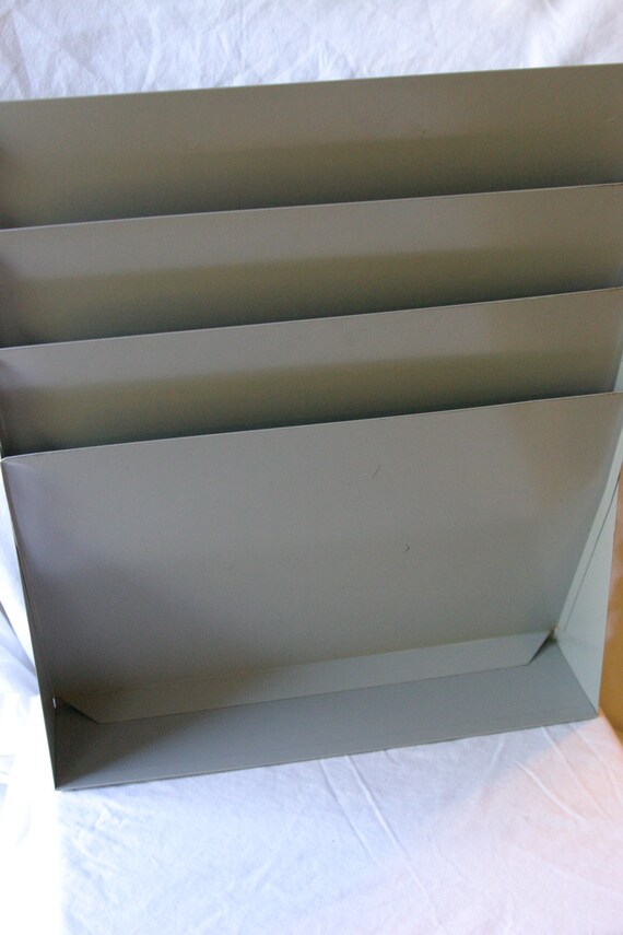 Vintage Metal File Holder Vintage Metal File Rack Hanging