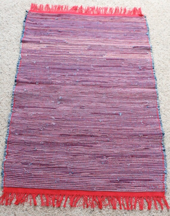 blue jean rag rug