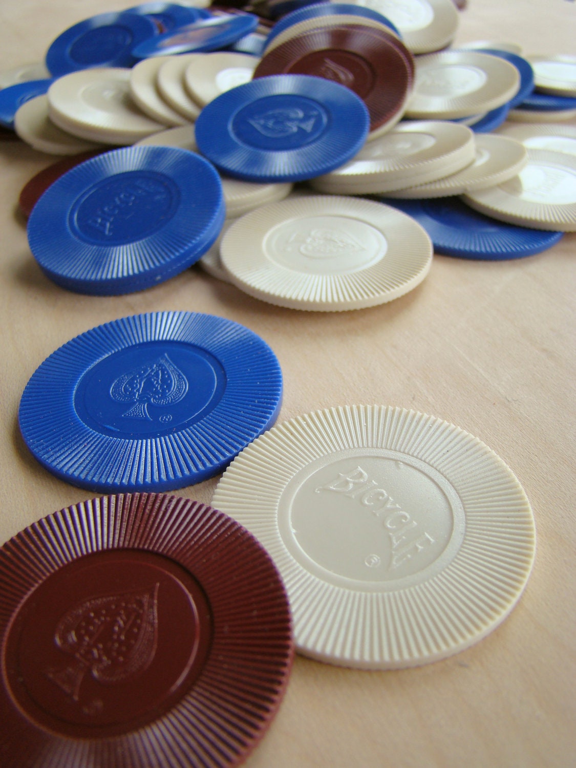 Vintage Bicycle Poker Chips