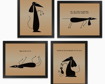 Dog Wall Decor comic art | etsy Dog Wall Decor comic art | etsy