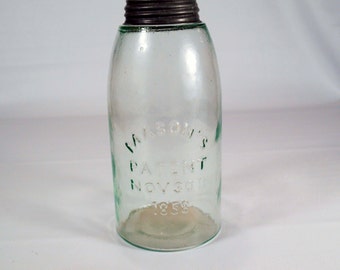 Mason Jar Patent Nov 20th 1858