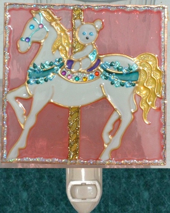 Carousel Horse Night Light for Kids Childrens Night Light