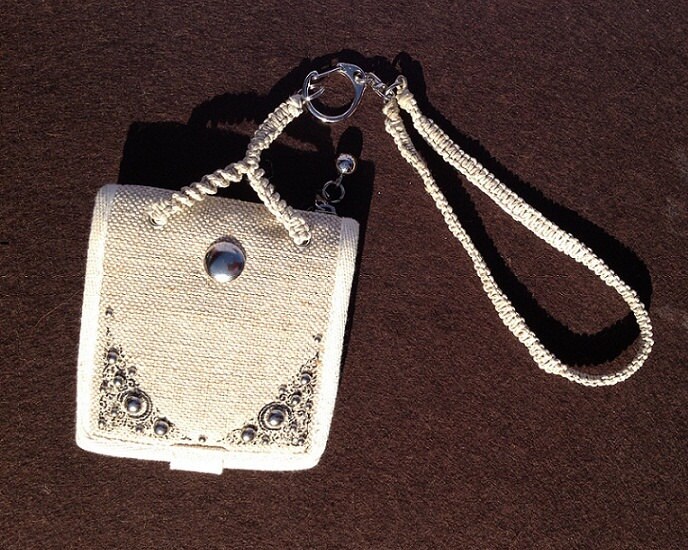 Hemp Wallet with Wrist Strap by EyeInTheFog on Etsy
