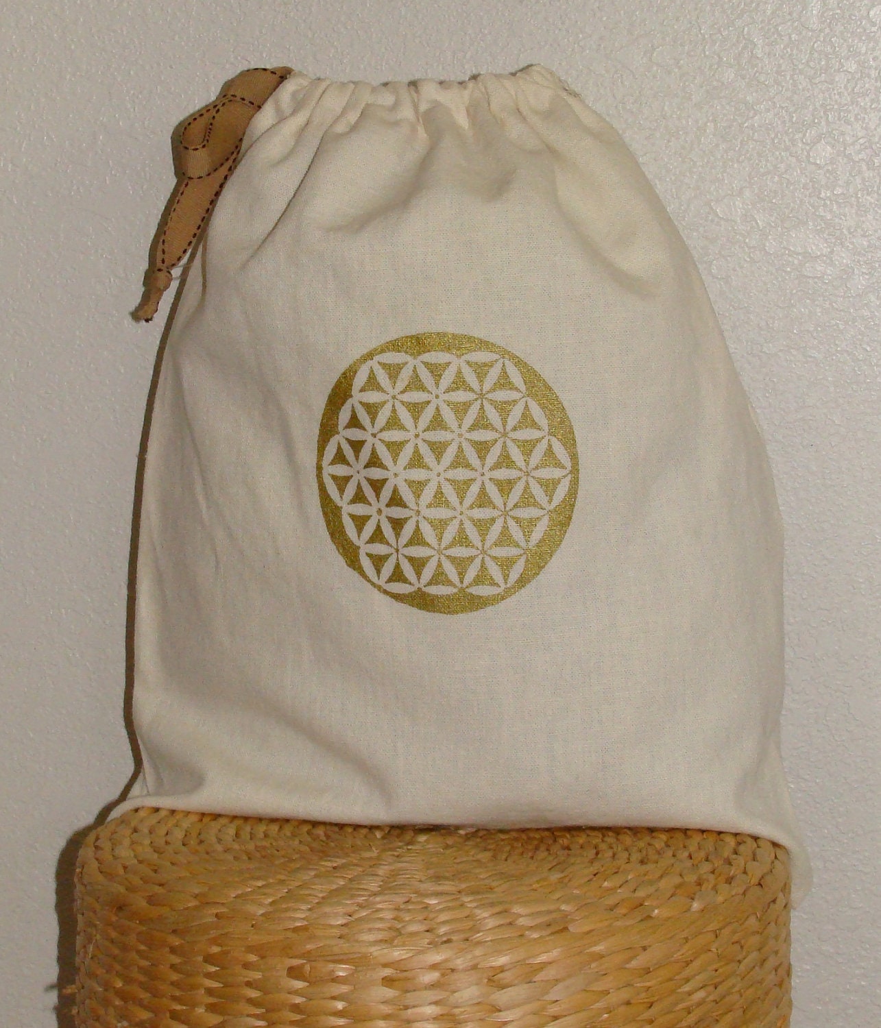 Eco friendly reusable 10x10 gift bag Organic Cotton and Hemp