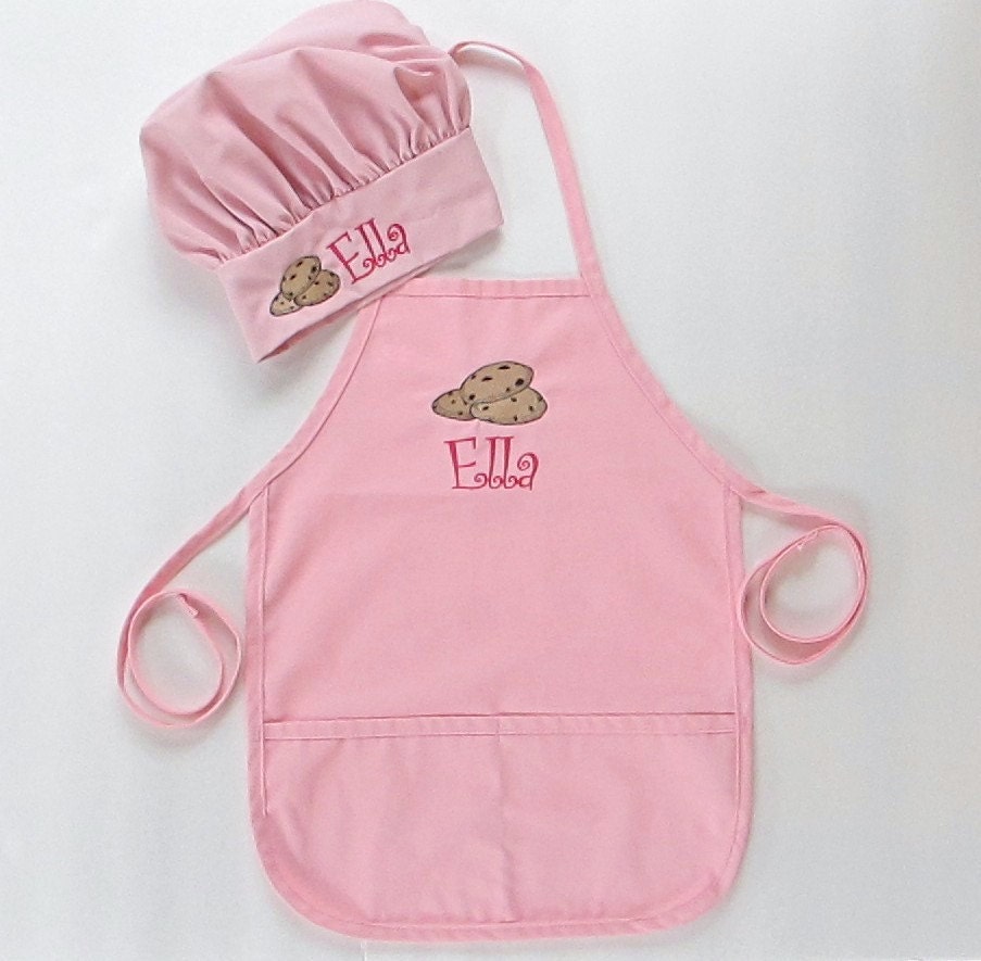 Personalized Apron AND Chef Hat for Kids Childrens