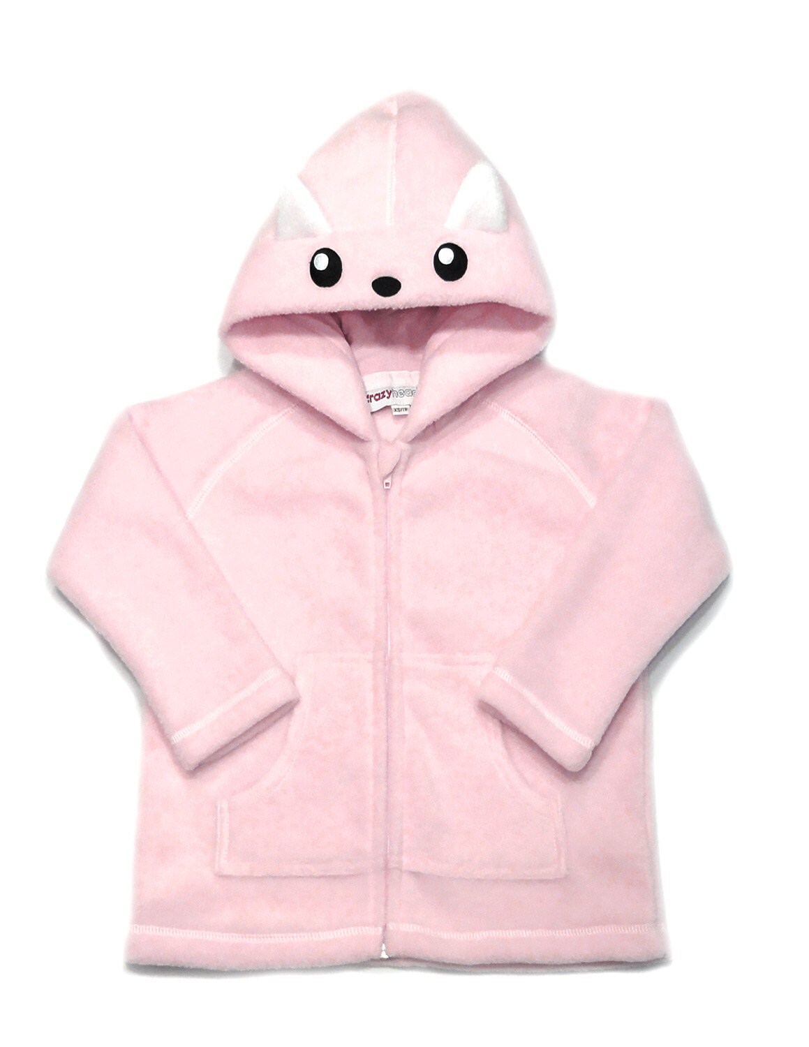 Kids Pink Cat ear zip up hoodie by crazyheads/Boys & by punchbrand