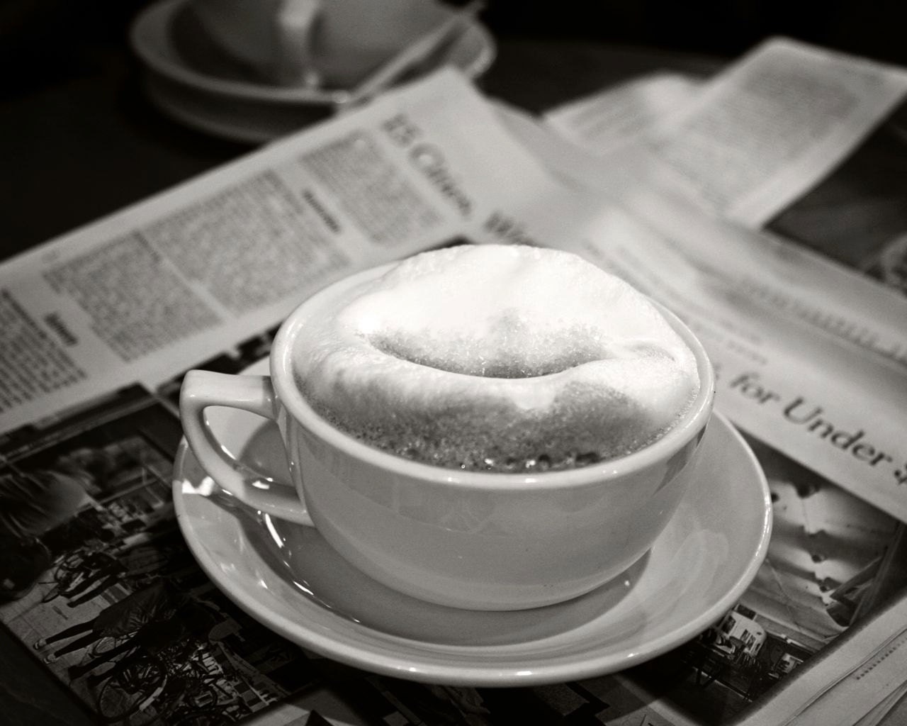 Coffee Photograph Black  and White  Food  Photography  NYC Art