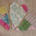Prim Patchwork Heart Appliques Shabby Homespun Feedsack Embellishments Crafting Upcycled Vintage Cutter Quilt