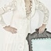 White Crotchet Laced Peasant Wedding Dress // Renascence Revival